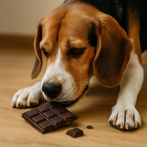 Intoxication chien avec du chocolat